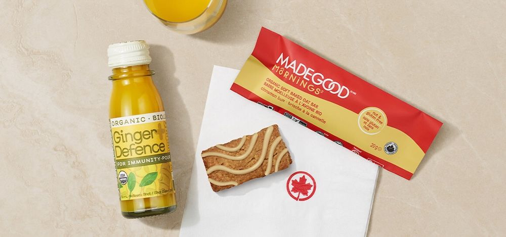 Air Canada complimentary snacks