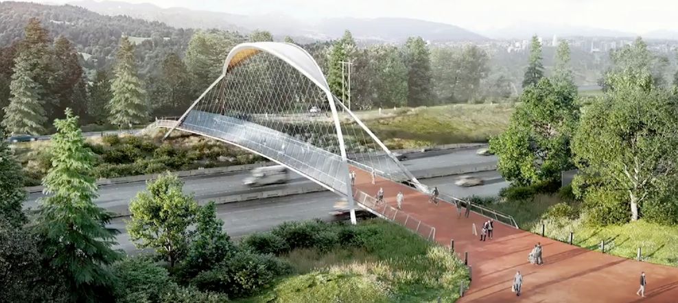 highway 1 burnaby lake deer lake option 1 bridge