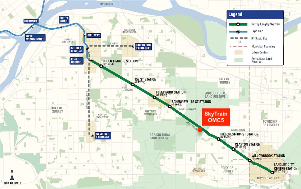 17916 fraser highway surrey skytrain omc5 operations��maintenance centre