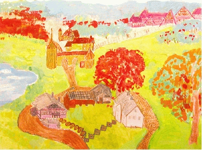 ��һ�¹ۿ�����ͼƬ
 ============== 
�����ļ�԰   ���ߣ�����ϣCecilia Su��12�꣩
��ͯ�����Ƚ�
����ϣCecilia Su��12�꣩

����ί�����ɫ�ķ�Ҷ����ɫ�Ĵ�ء���ɫ��ɽ�ͺͳ���,Χ�����ľ�ɢ���ׯ԰,������ͯ���ĵ����С������仯������͸��ԭ���ĸ��ַ���,�������á���׾�ıʴ�����ϸ�ķ��������γ�һ����ɫ��
�ؼ���: ��ͯ��  ���Ƚ�